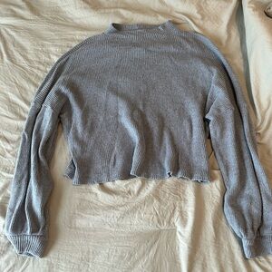 Light blue cropped sweater